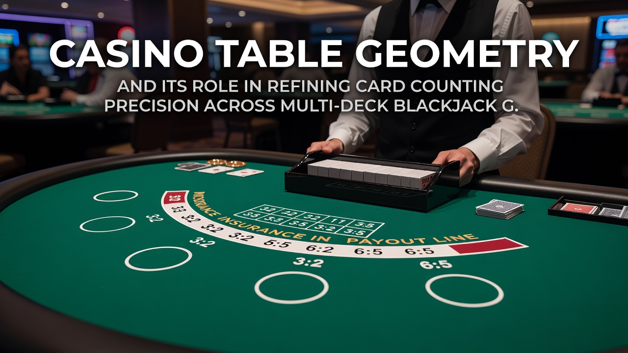 Detailansicht der Spielerpositionen und Winkel am Blackjack-Tisch für verbesserte Kartenzählung