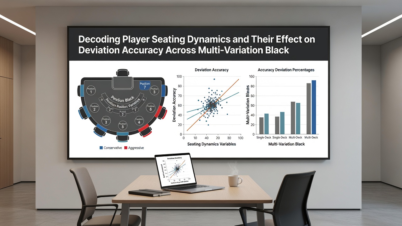 Grafik zur Korrelation von Sitzposition und Abweichungsgenauigkeit in Multi-Deck-Blackjack