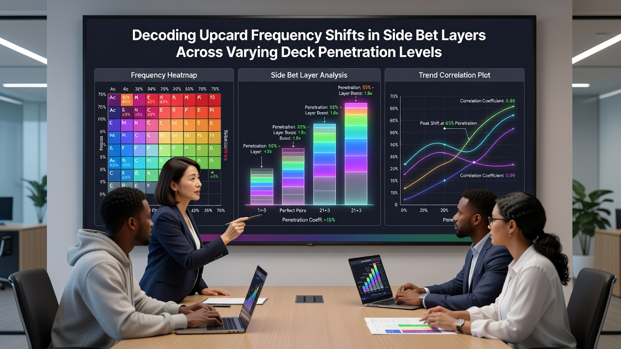 Vergleichsdiagramm der Side-Bet-Ergebnisse bei 40 und 80 Prozent Deck-Penetration