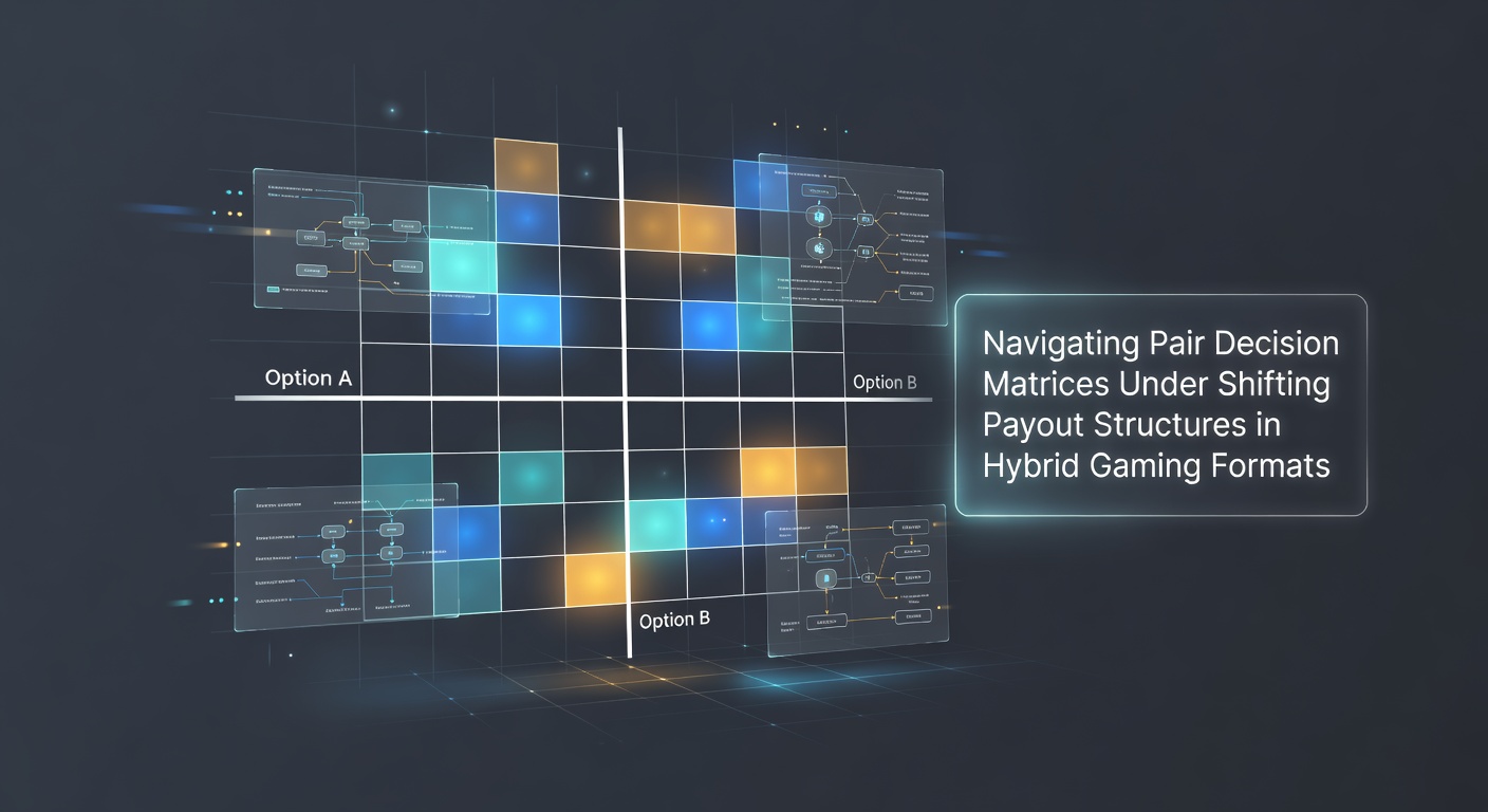 Visualisierung von Paarentscheidungsmatrizen in hybriden Blackjack-Formaten mit variablen Auszahlungsstrukturen
