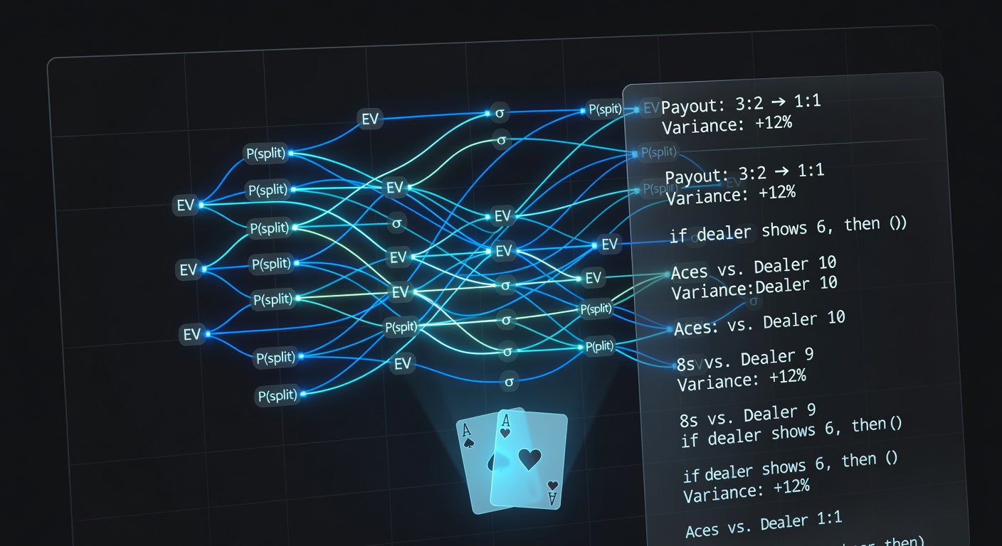 Visualisierung der mathematischen Modelle für Paar-Splitting bei variablen Auszahlungen