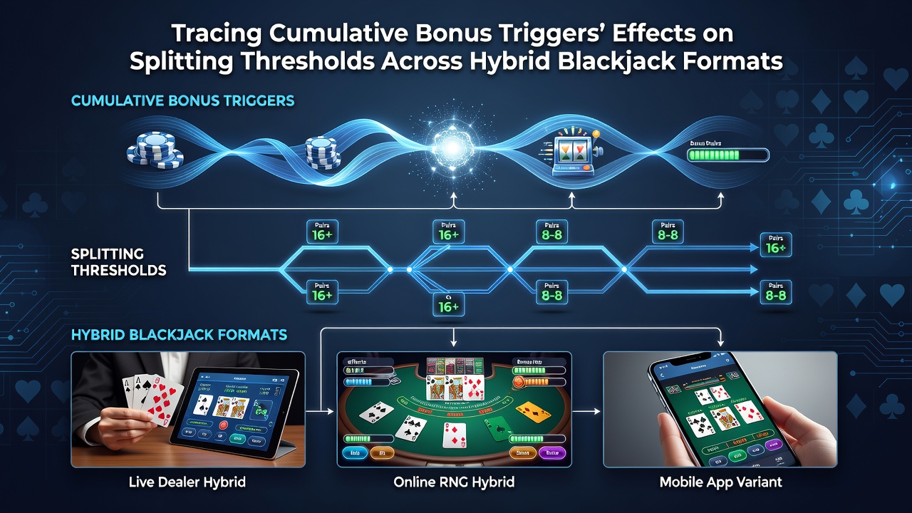 Diagramm zur Verfolgung kumulativer Bonusaustlöser in Blackjack-Formaten